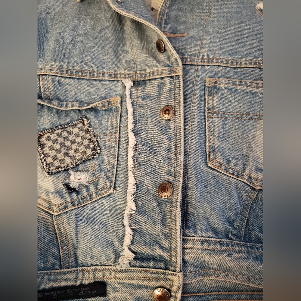 Distressed Denim Jacket - Picture 2 of 8